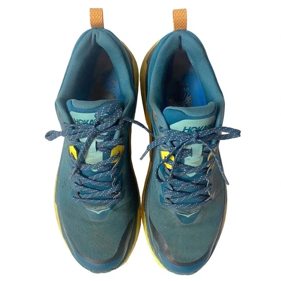 HOKA One One Challenger ATR 6 Mens 13 Teal Blue Green Trail Running Hiking Shoes - Picture 3 of 10